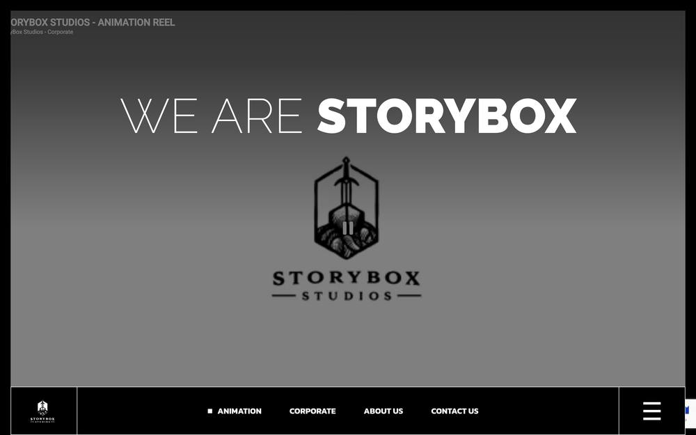 StoryBox Studios website preview
