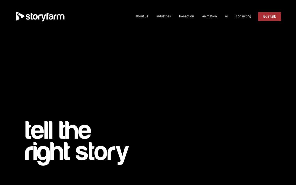 Storyfarm website preview