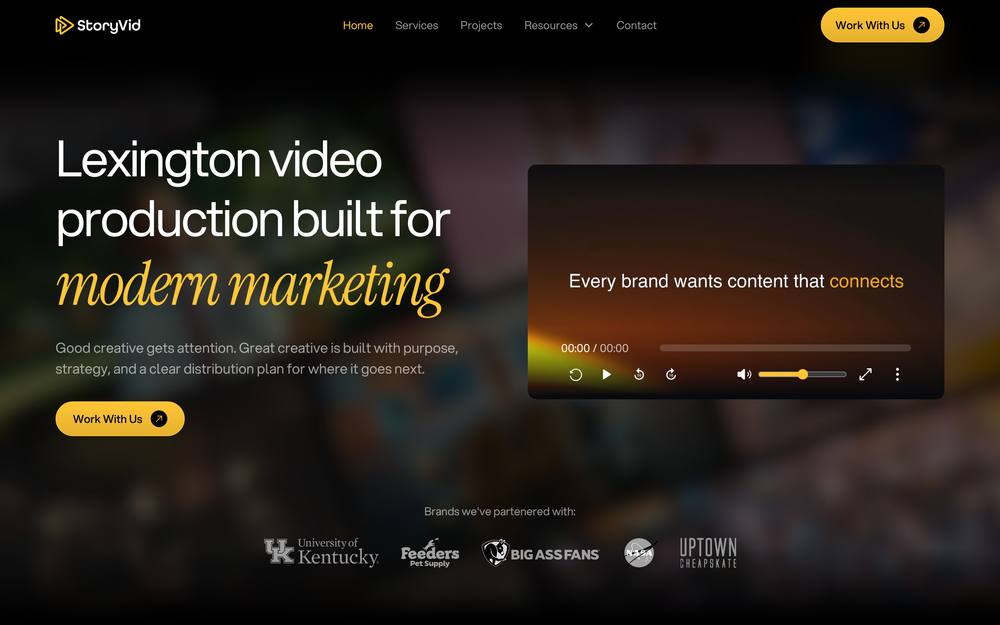 StoryVid website preview