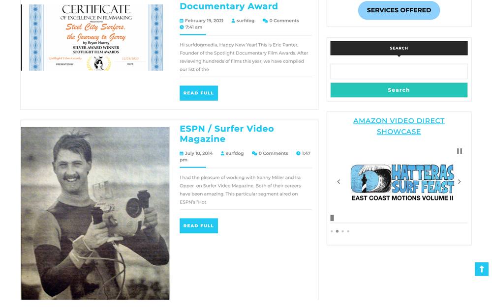 SurfdogMedia.com website preview