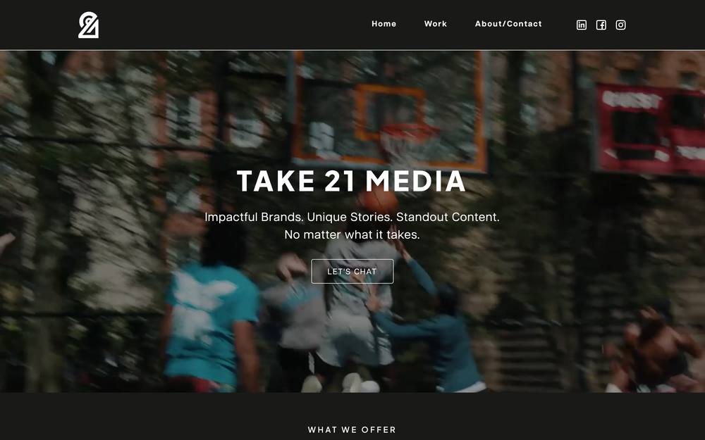 Take 21 Media LLC website preview