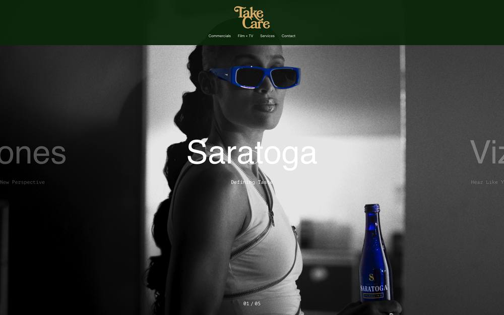 Take Care Productions website preview
