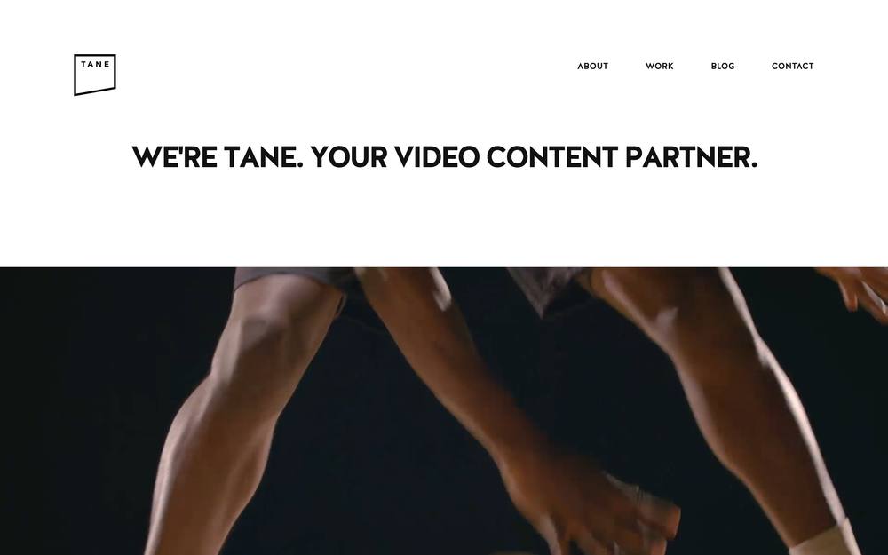 Tane website preview