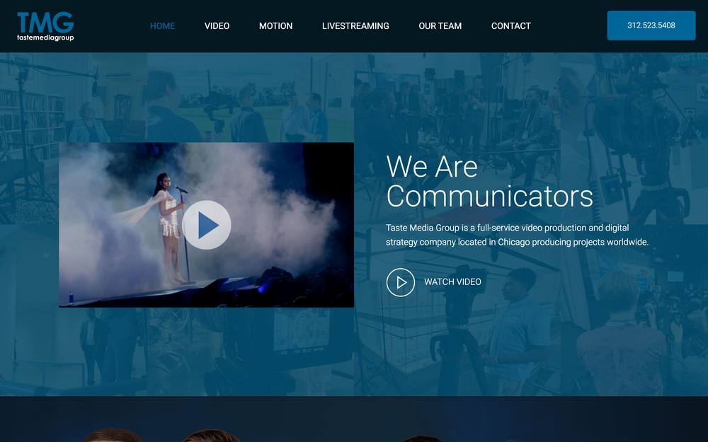 Taste Media Group website preview