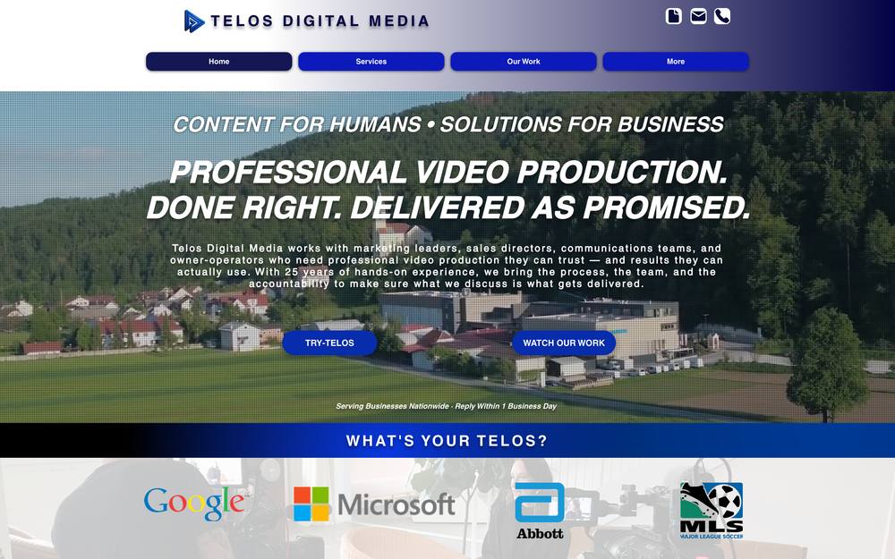 TELOS DIGITAL MEDIA website preview