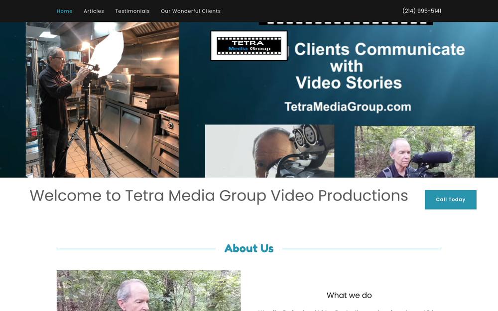 Tetra Media Group website preview