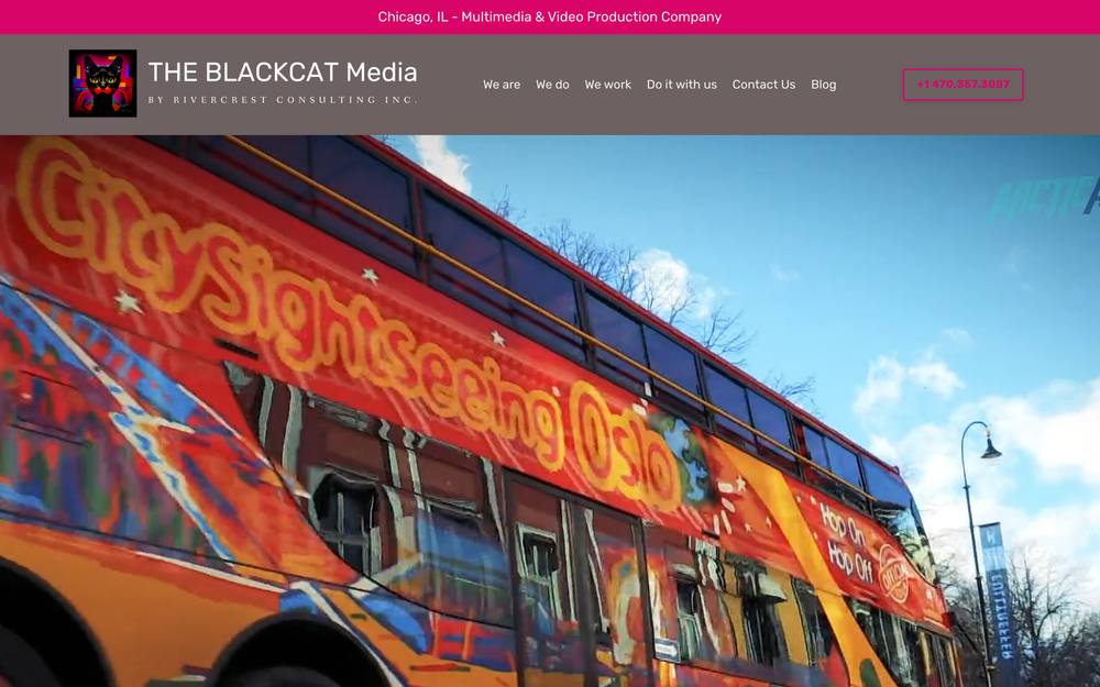 THE BLACKCAT Media website preview