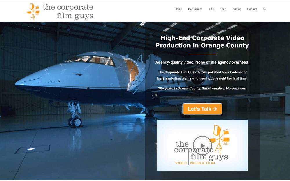 The Corporate Film Guys website preview