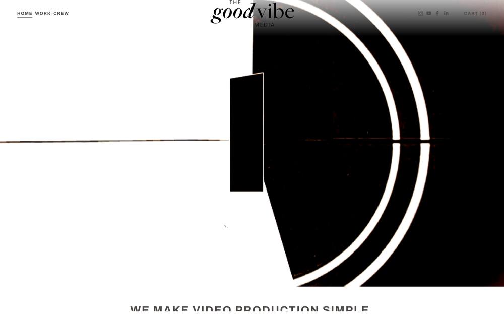 The Good Vibe Media website preview