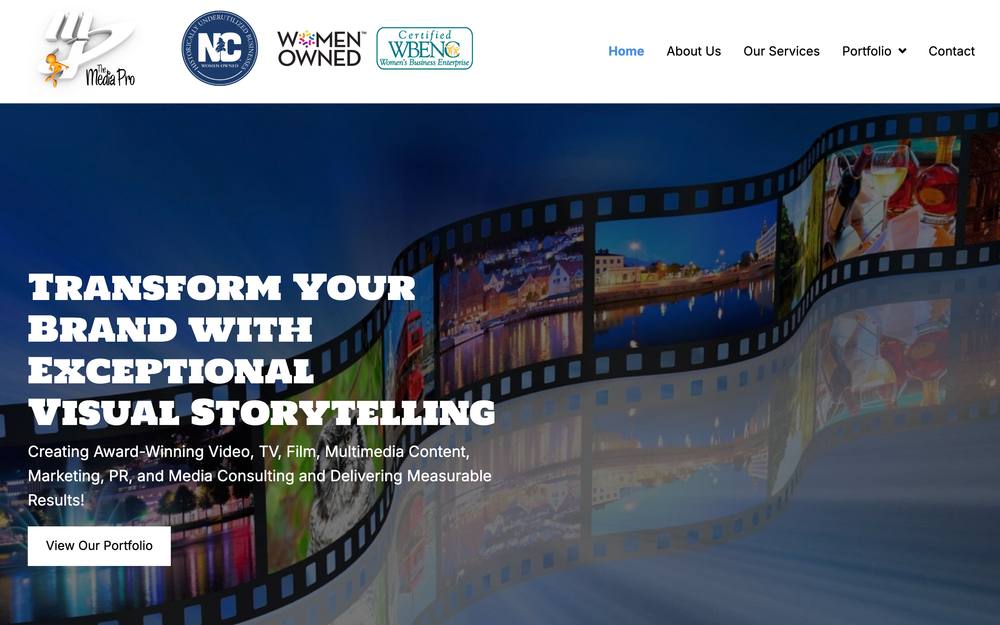 The Media Pro website preview