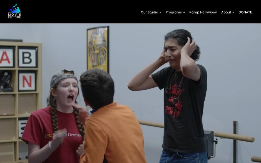 The Movie Institute website preview