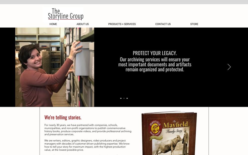 The Storyline Group website preview