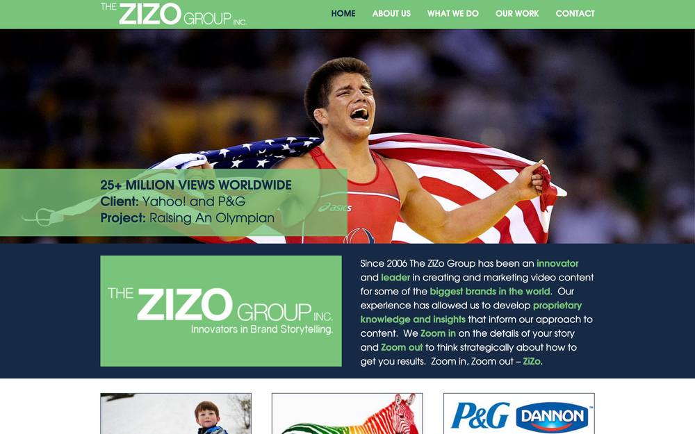 The ZiZo Group website preview
