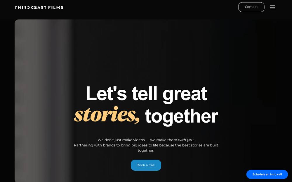Third Coast Films website preview
