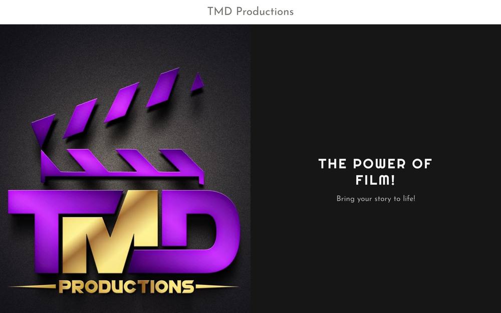 TMD Productions website preview