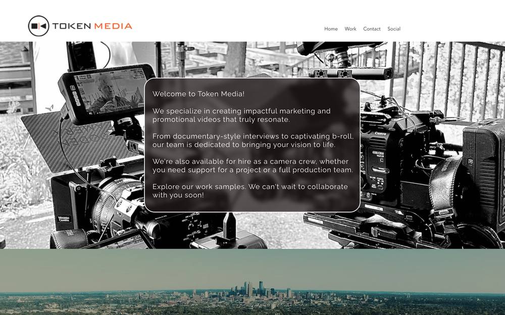 Token Media website preview