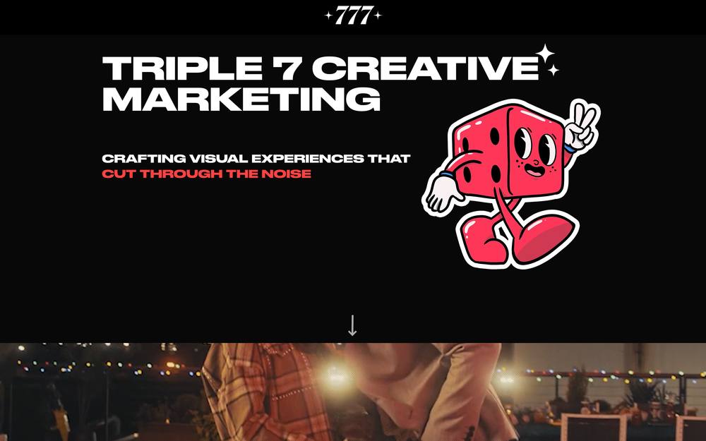 Triple 7 Studio website preview
