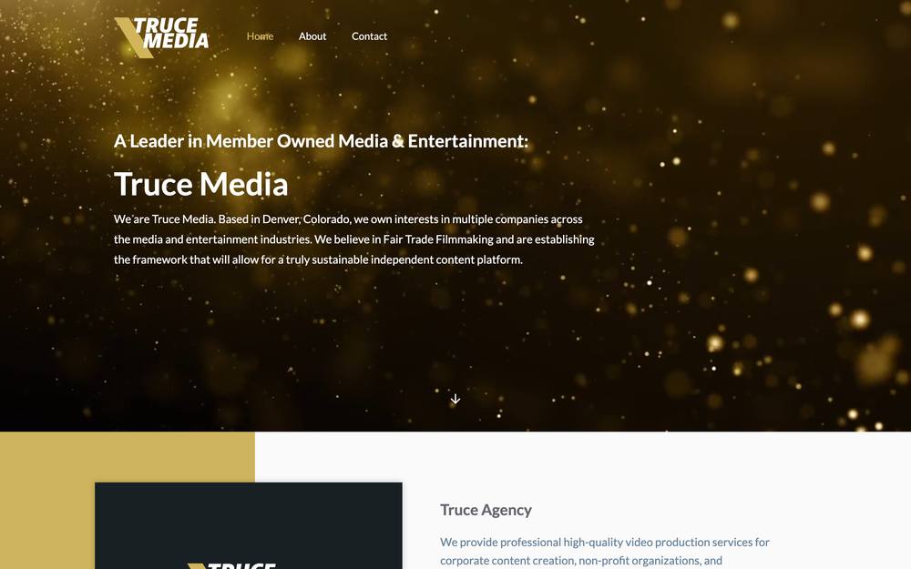 Truce Media website preview