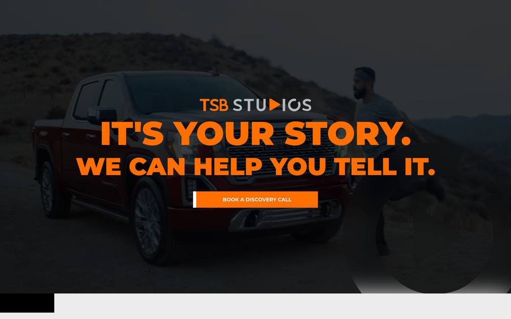 TSB Studios website preview