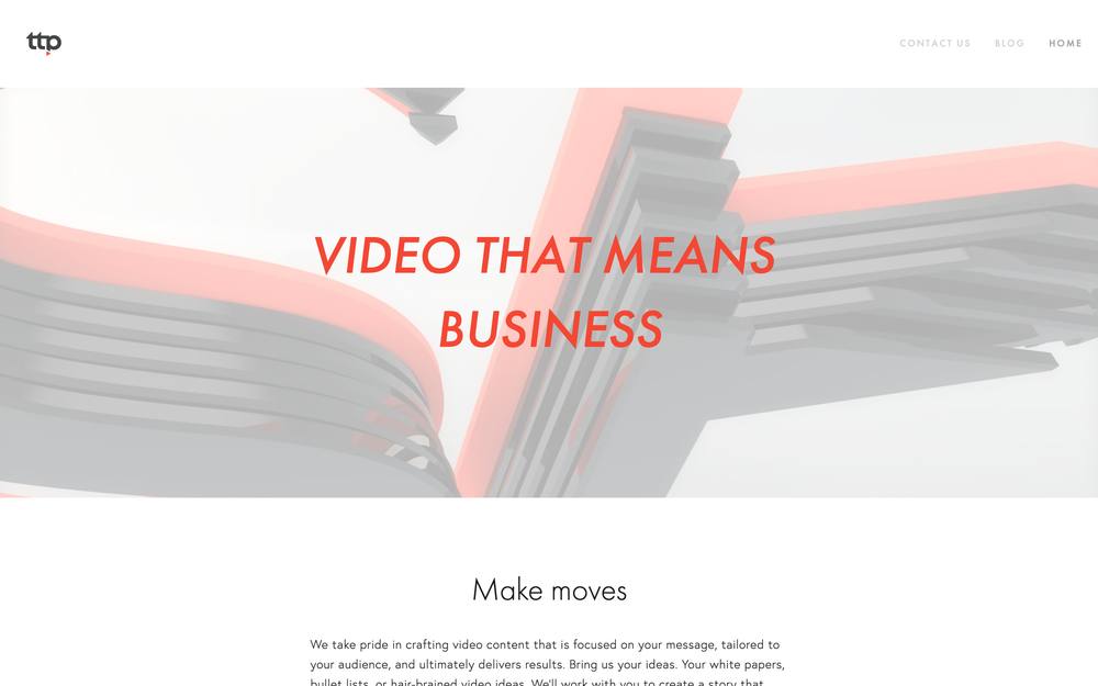 TTProCo website preview
