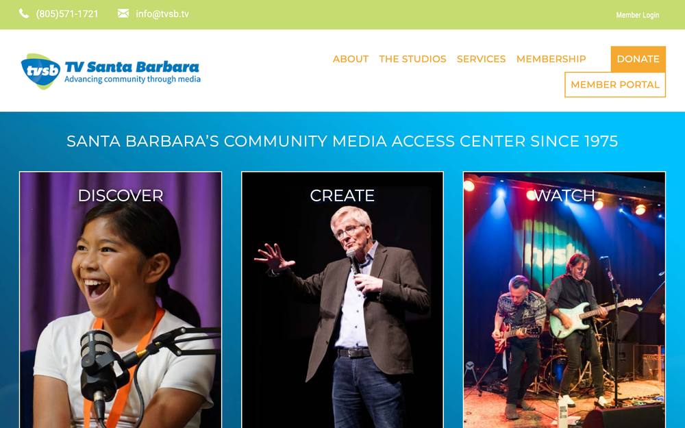 TV Santa Barbara website preview