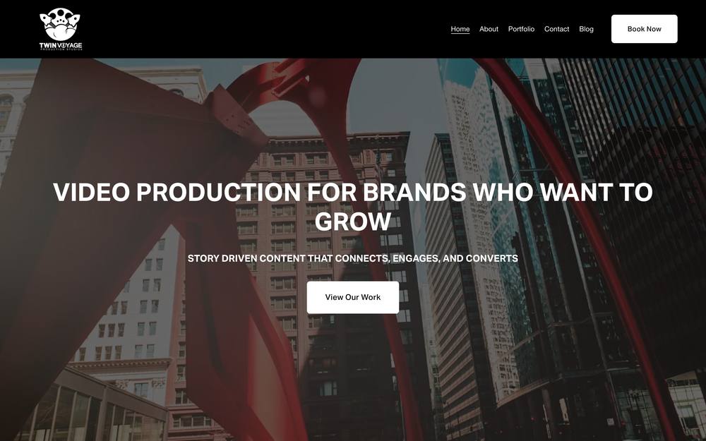 Twin Voyage Productions website preview
