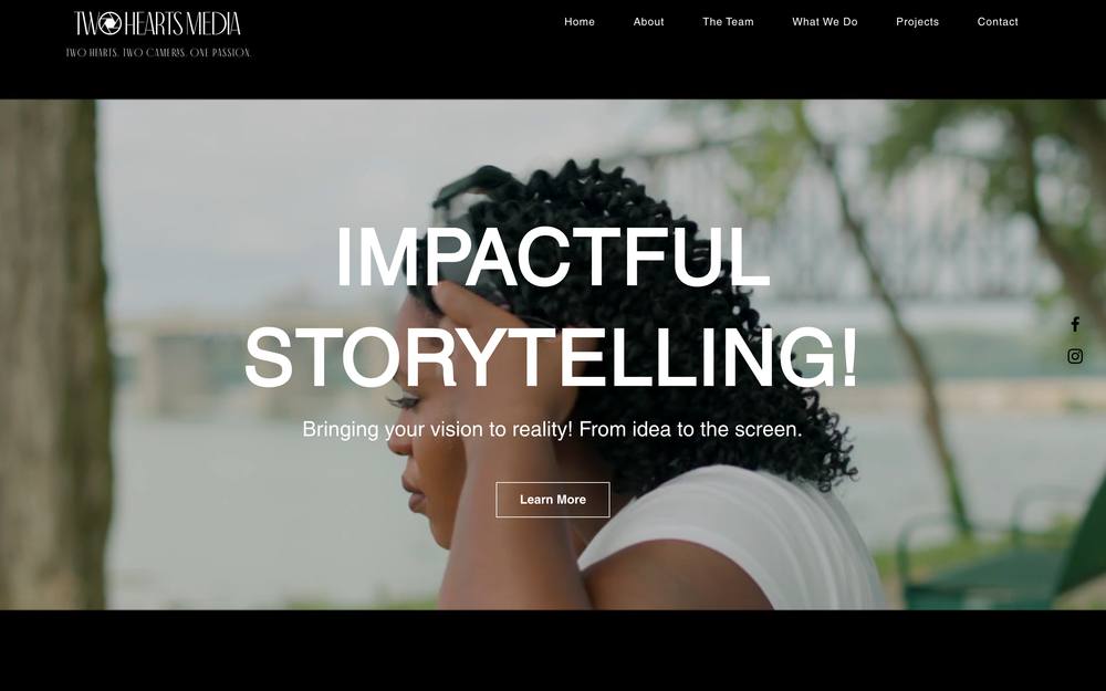 Two Hearts Media Group website preview