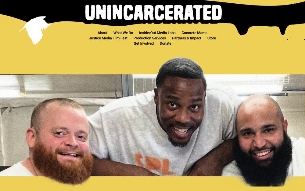 Unincarcerated Productions website preview