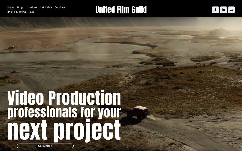 United Film Guild website preview
