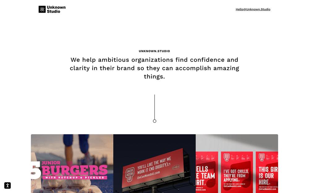 Unknown.Studio website preview