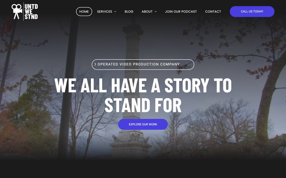 Untd We Stnd website preview