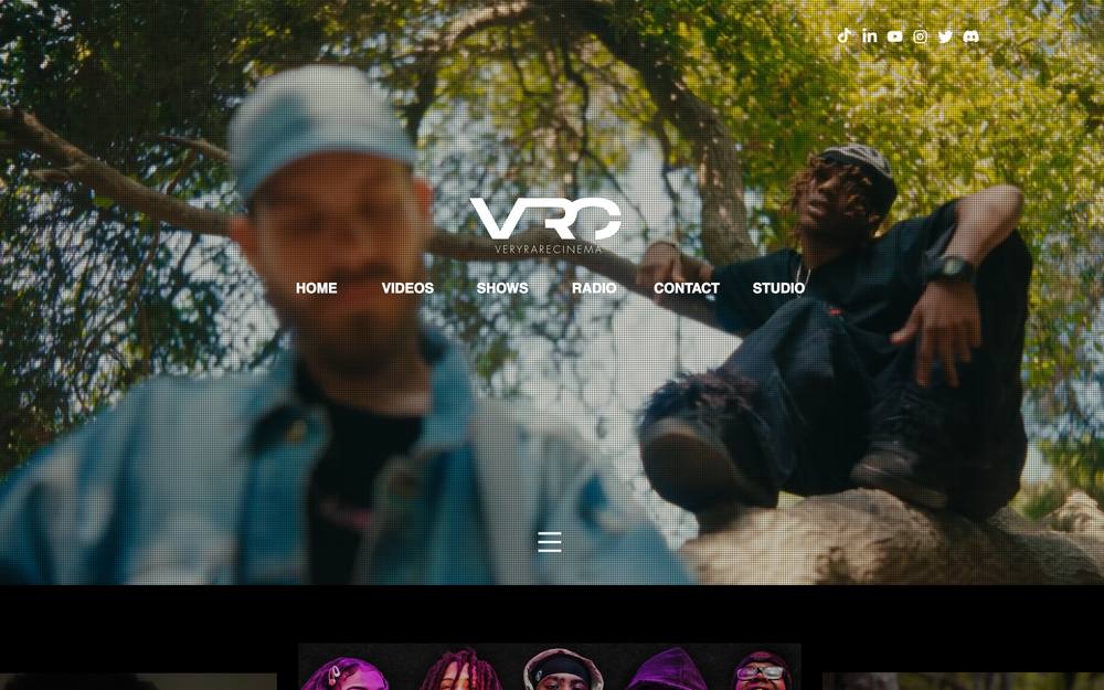 VeryRareCinema LLC. website preview