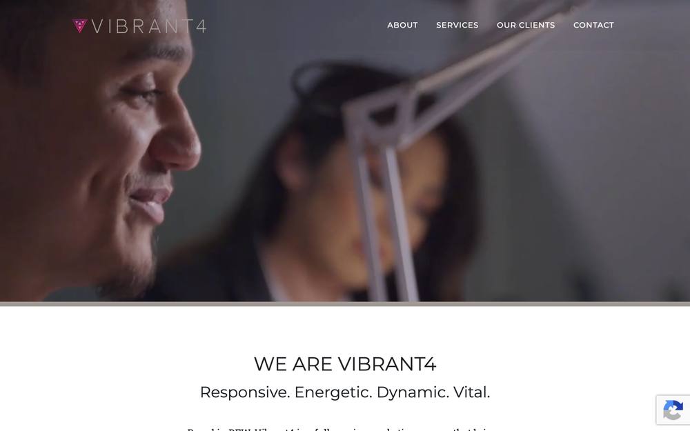 VIBRANT4 website preview