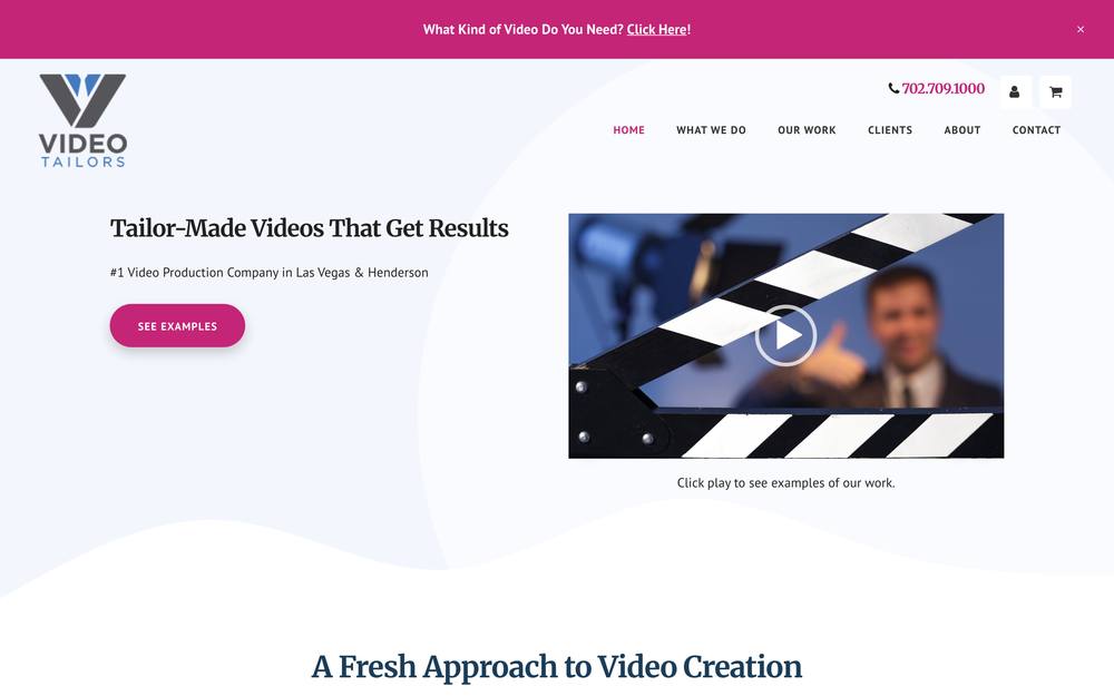 Video Tailors website preview