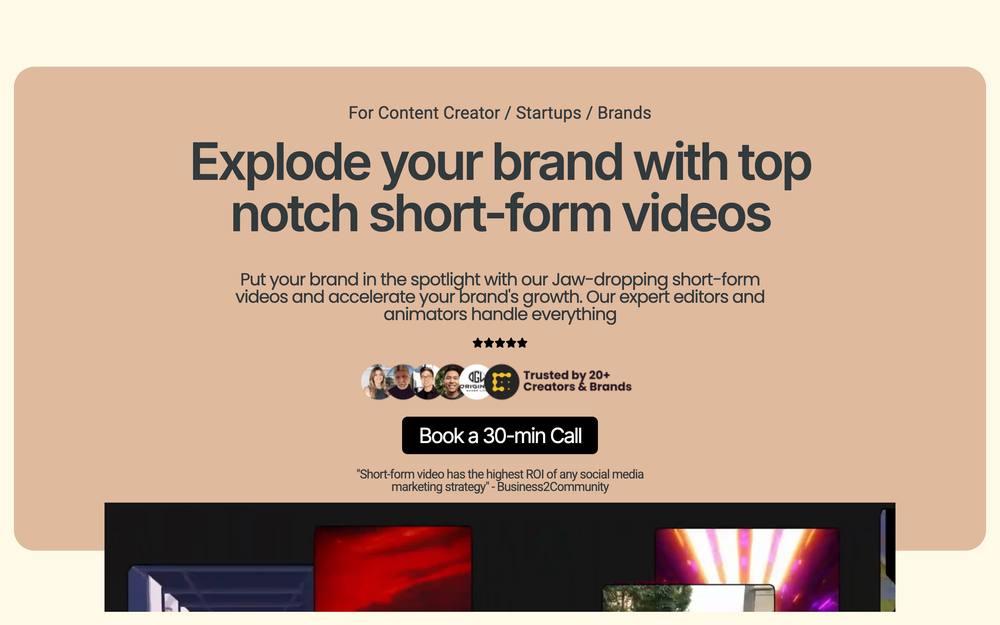 Videoarena website preview