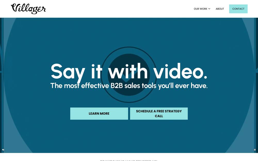 Villager Creative website preview