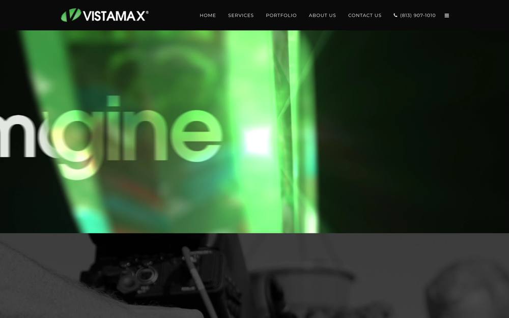 Vistamax Productions website preview