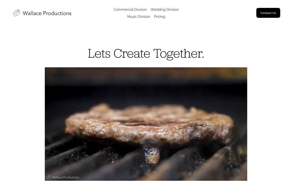 Wallace Productions LLC website preview