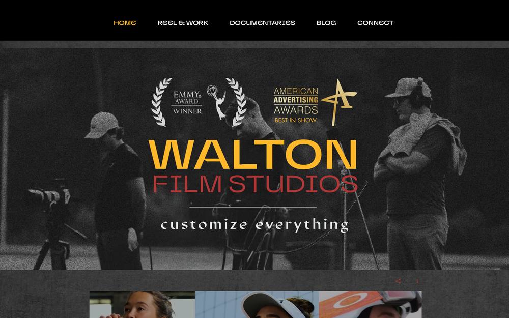 Walton Film Studios website preview