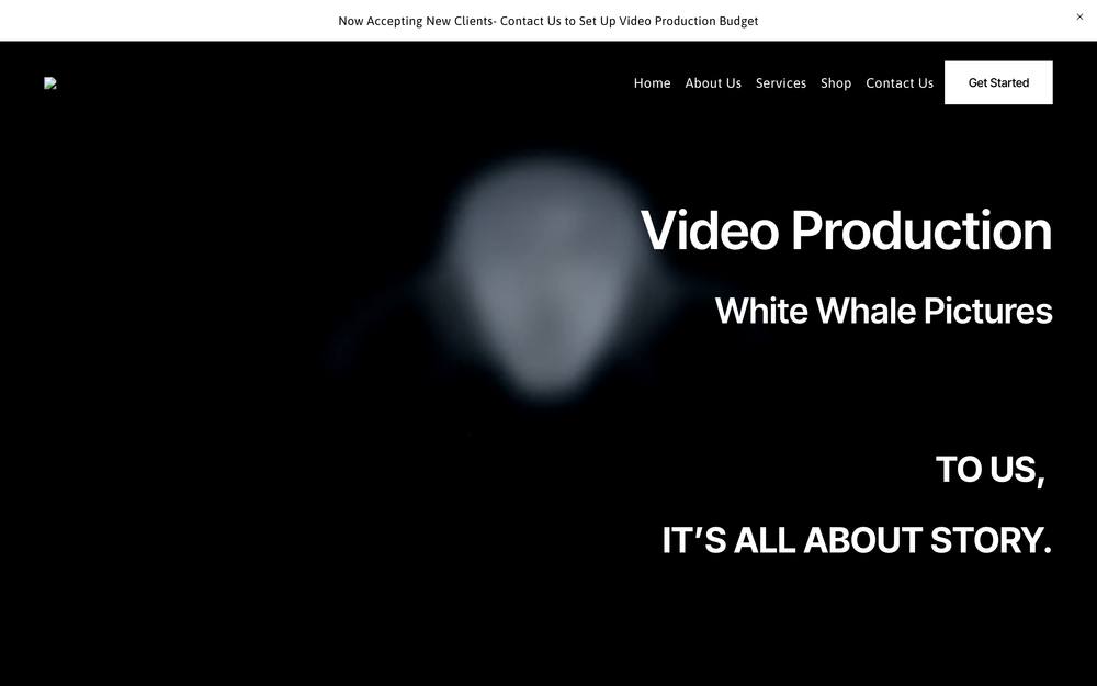 White Whale Pictures website preview
