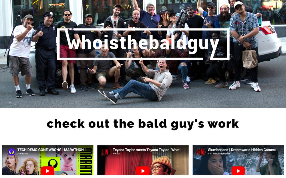 whoisthebaldguy website preview