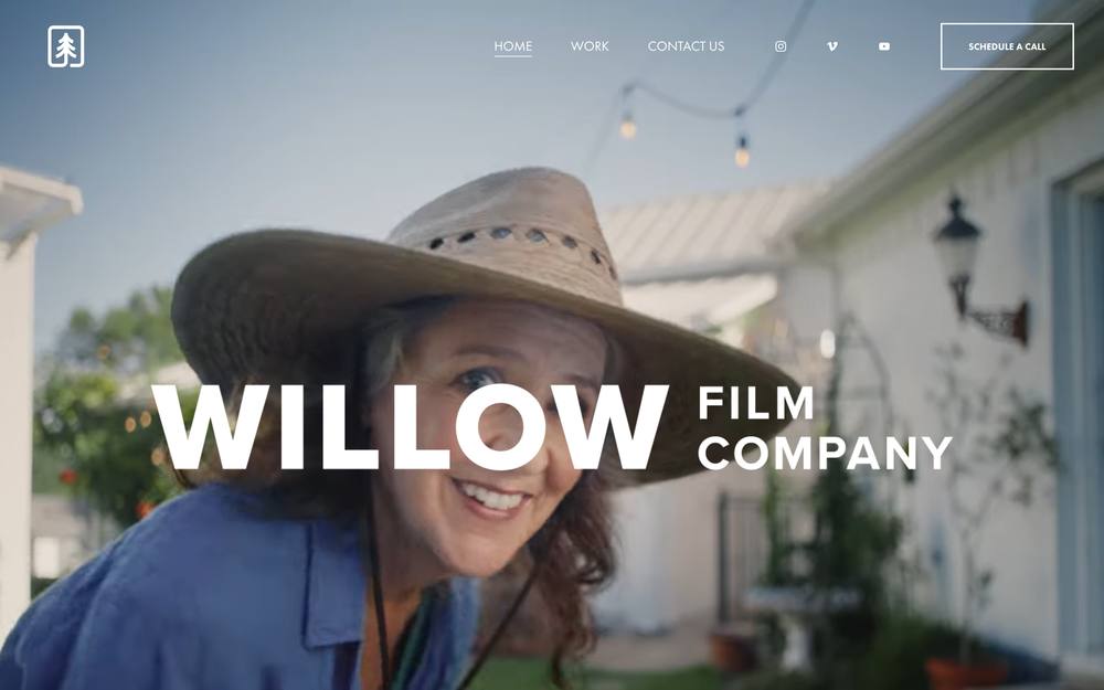 Willow Film Company, LLC website preview
