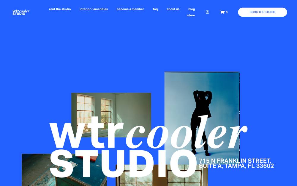 WTR Cooler Studio website preview
